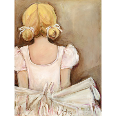 Jolie ballerine blonde, art sur toile