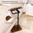 Sofa Armrest Tray Table for Couch Swivel Height Adjustable End for Small Spaces, Snack Side Table for Bed or Chair with Phone & Tablet Slot (Rustic,Angle Adjustable)