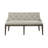 Aisja 6 Person Trestle Dining Table Set w/ 4 Upholstered Chairs & 1 Bench