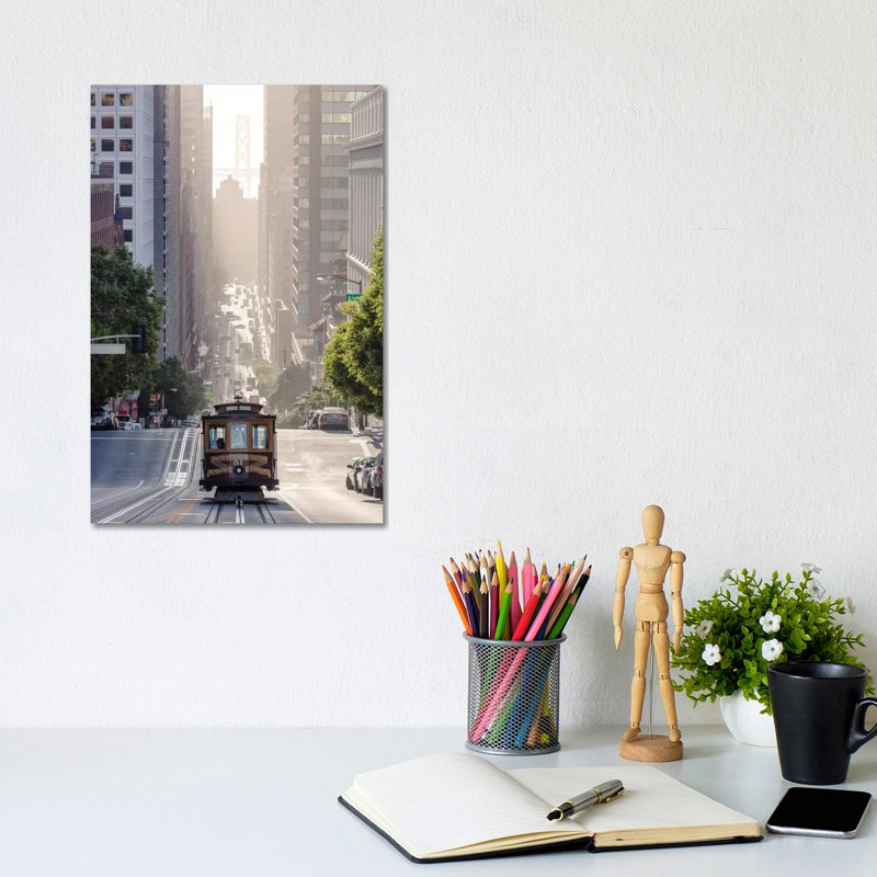 Cable Car, San Francisco, California, USA by Matteo Colombo - Print on Canvas, 20.32 cm H x 30.48 cm W, Wrapped Canvas