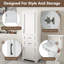 Armoire de rangement 71 po avec 2 portes et 2 tiroirs