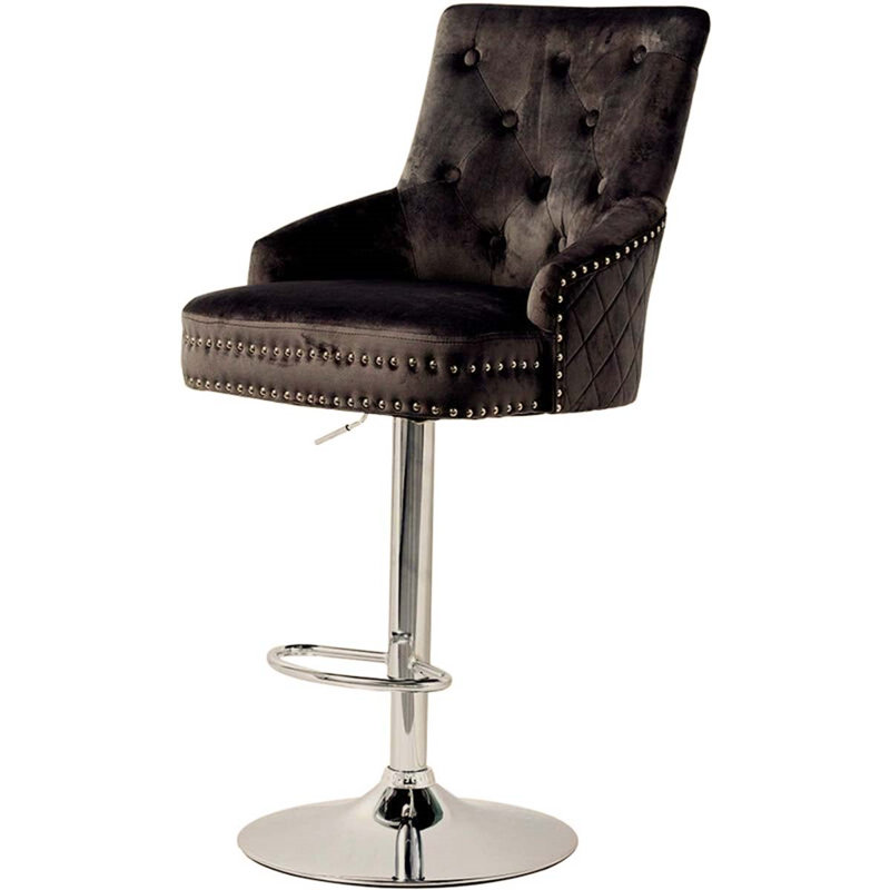 Jalbert Swivel Adjustable Height Counter Stool with Metal Frame