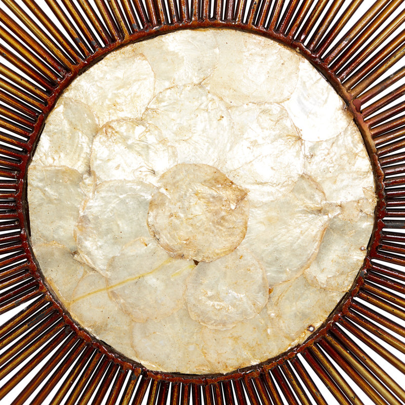 Metal Capiz Wall Decor