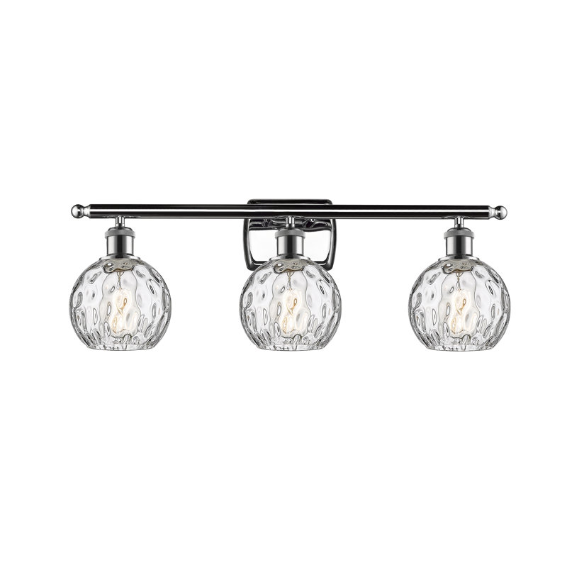 Éclairage pour salle de bain 3 lumières Cindi, Incandescente, Chrome poli