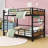 Metal Bunk Bed With Raised Security Fence-542903527-542903515