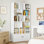 Modern 6-Tier Bookshelf With 13 Open Cubes And 2-Door Cabinet, Industrial Style Storage Shelves For Living Room, Home Office, And Bedroom