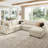 Chasidi U-Shaped Sleeper Sectional Tufted Sofa Bed with Storage Chaise-98704082