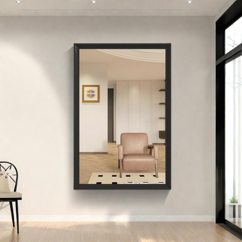 Miroir de salle de bain 60 po x 40 po, Noir
