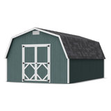 Classic Gambrel Outdoor Wood Storage Barn with 4 ft. Sidewalls