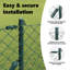 Vidaxl Chain Link Fence With 7 Posts Galvanised Steel-114858438-114858444