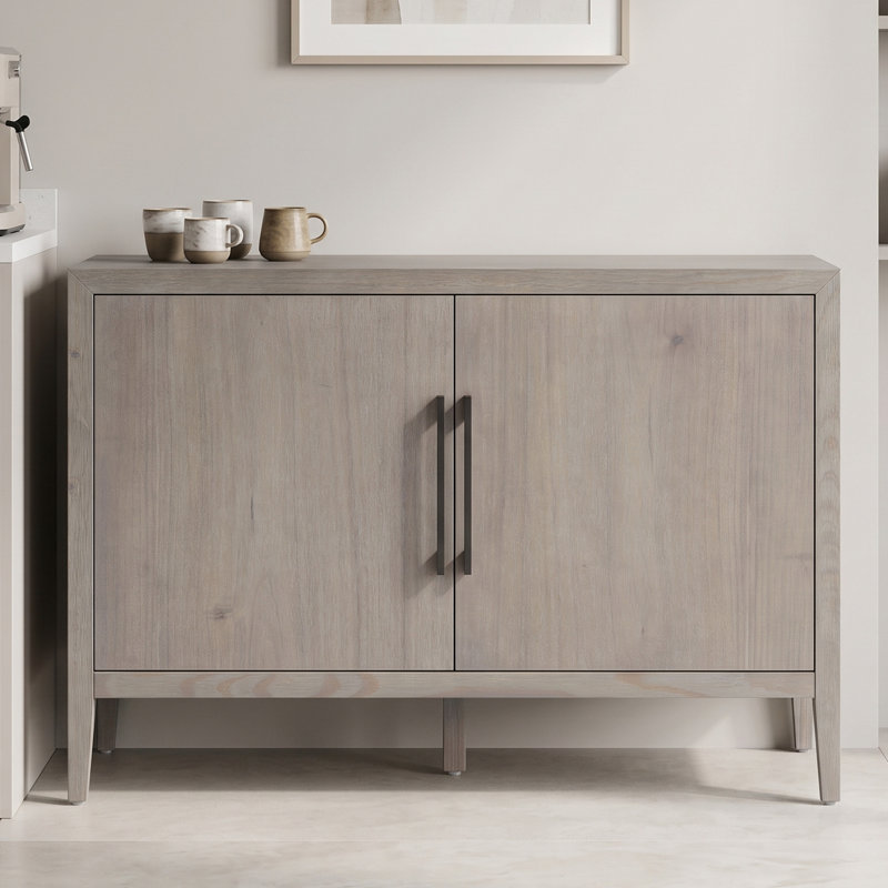 47" Kitchen Pantry With Adjustable Shelves, Gray