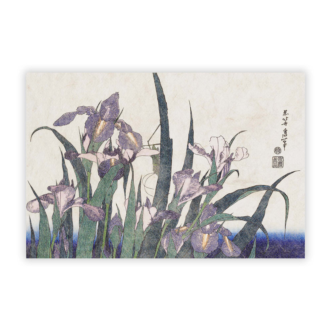 Irises by Katsushika Hokusai - Frameless Print