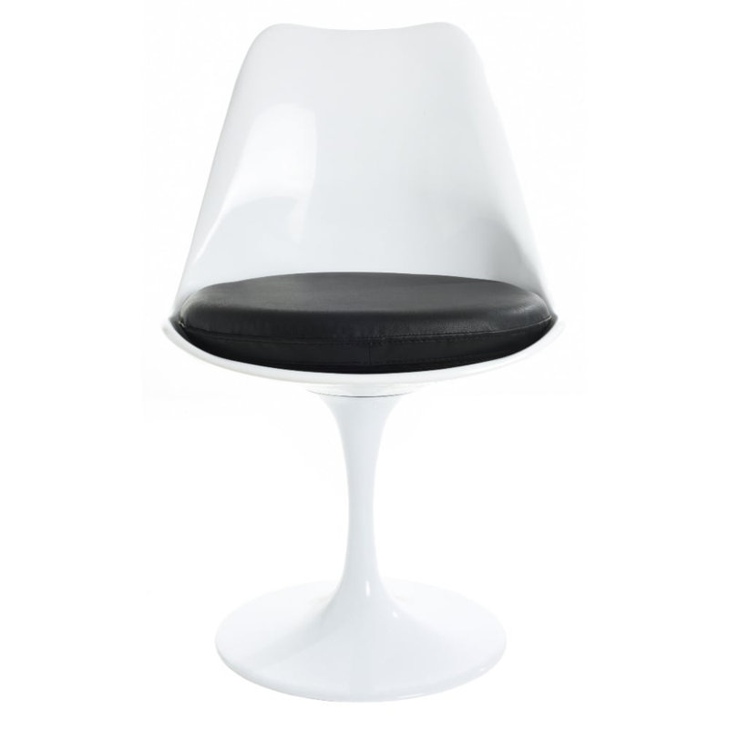 Pollard 119.38cm H Polyurethane Upholstered Side Chair, Black