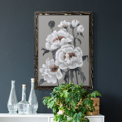 Peony Profusion II - peinture sur toile encadrée
