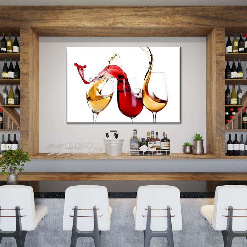 «Splashing Wine», reproduction sur toile, L 8 po x H 12 po