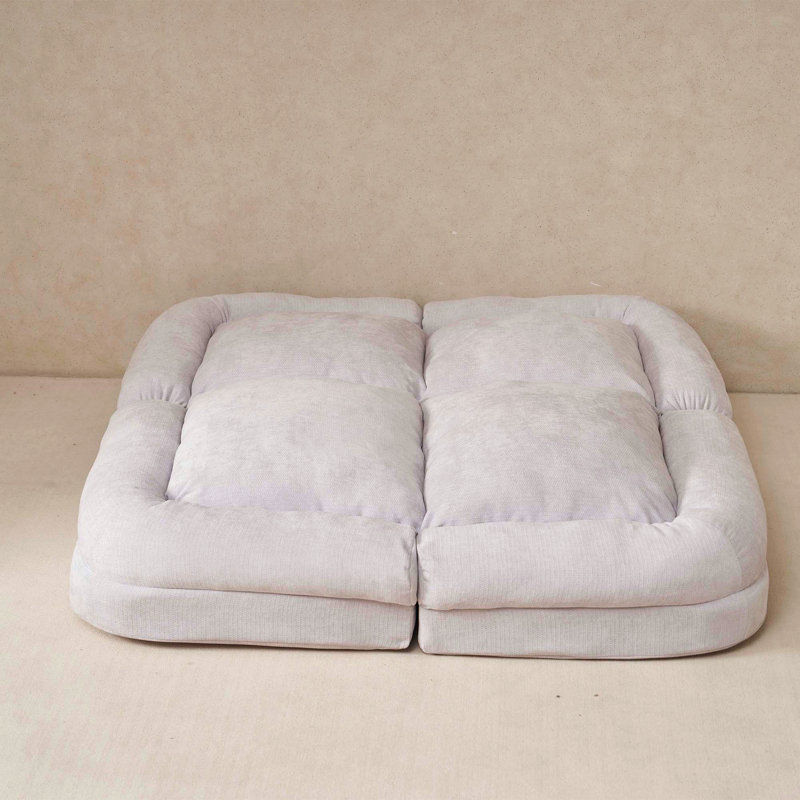 Convertible Fold-Out Double Sofa Bed,The Part Of The Complete Product., White