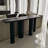 Creative simple black console table-928821797