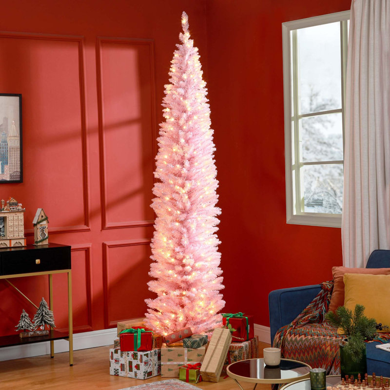 Arbre de Noël artificiel 8 pi avec 618 branches et un pied en plastique