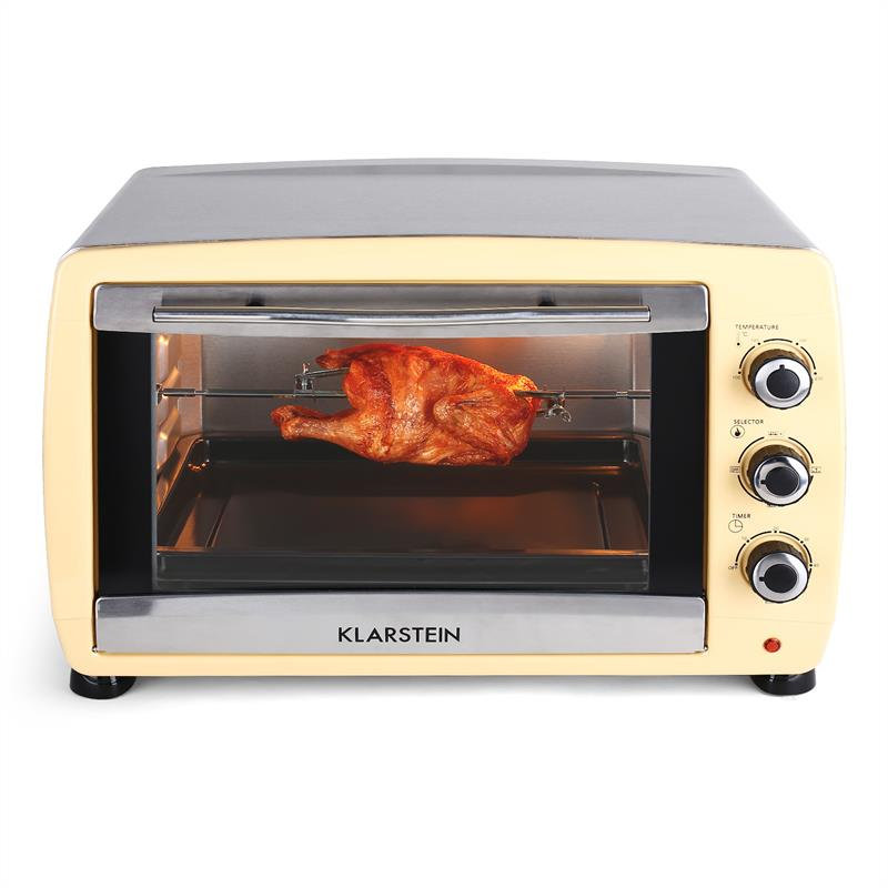Omnichef 45 L Mini Oven, Silver and yellow