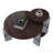 Modern Coffee/End Table Set - Walnut Veneered MDF, Sintered Stone Base - Walnut