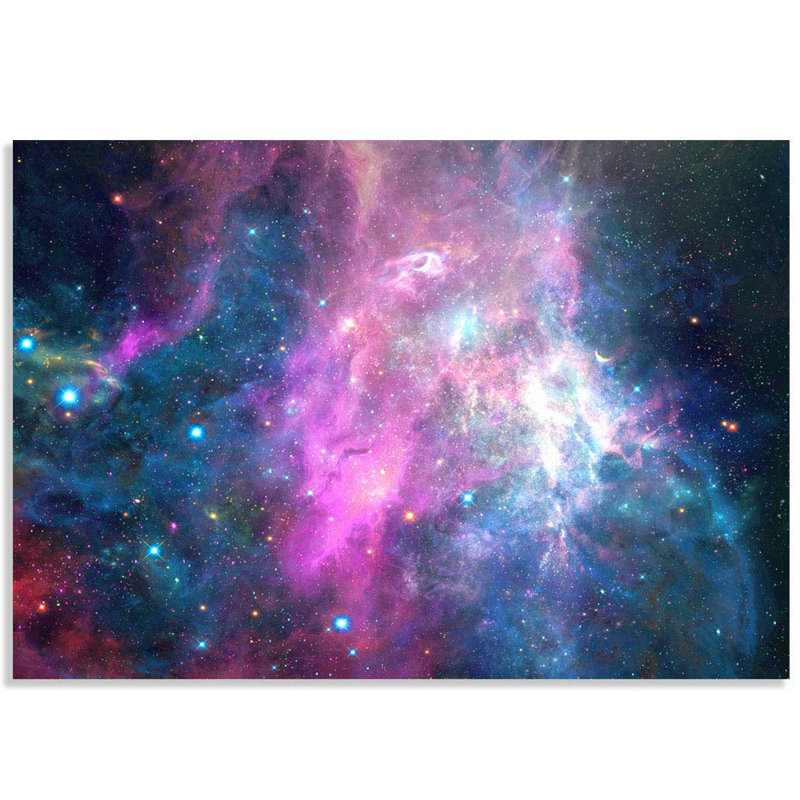 Murale à peindre Planète dans l'espace, L 100 po x l 144 po