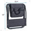 Chaise d'extérieur pliante 4 pièces avec sac de rangement, chaise portable