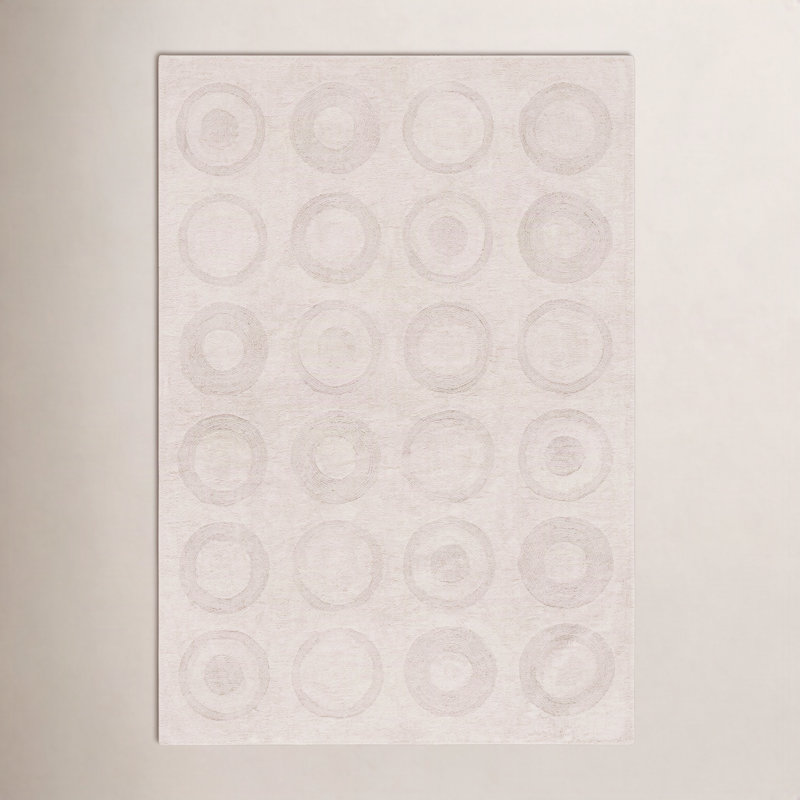 Mullen Washable Geometric Indoor Rug, Rectangle 4' x 6'