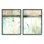 «Abstract Lake Landscape Organic Blue Green Design» par Jennifer Goldberger - ensemble de 2 impressions d'art graphique