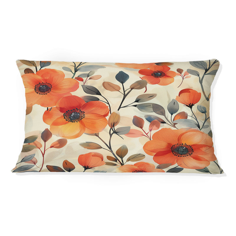 Coussin lombaire Floral Retro Harmony I