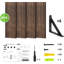 Tablettes flottantes pour le mur, tablettes murales en bois pour la chambre à coucher