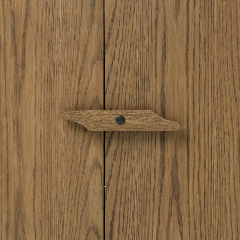 Bedford Media Console-Warm Natural Oak