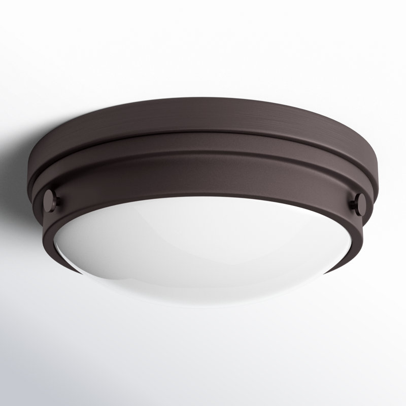Helmsford 2 - Light 13.25" Simple Bowl Flush Mount in English Bronze, English Bronze