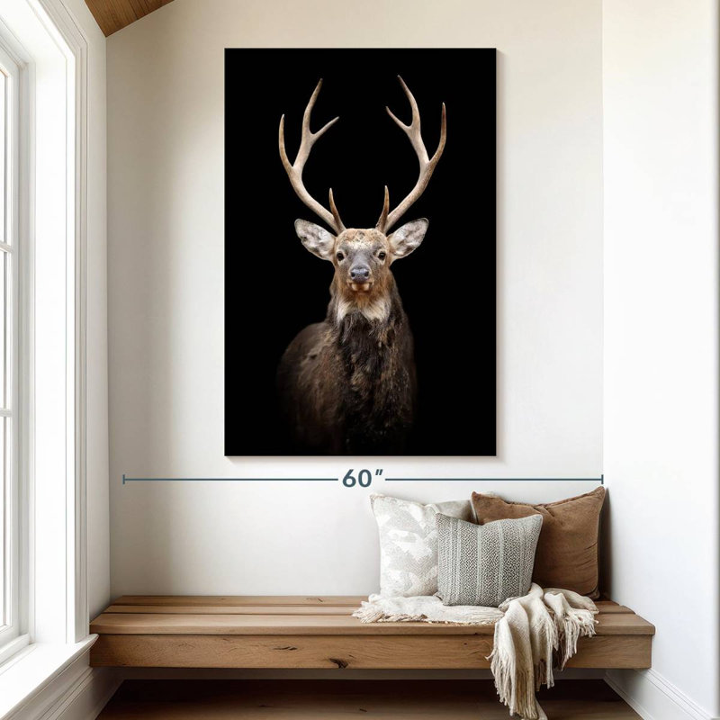 Brampt Mighty Red Deer, 51" H x 34" W