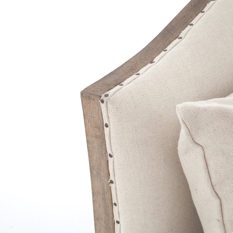 Allison Chaise Lounge, Weathered Brown, Brussels Natural