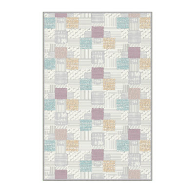 Stylish Hall Carpet (39.4 x 78.7 inches), 100% Polyester, 0.3 in Pile Height | Antibacterial, Non-Slip Underside, Machine Washable | 3D Digital Printed Design, Durable & Soft for Home Décor
