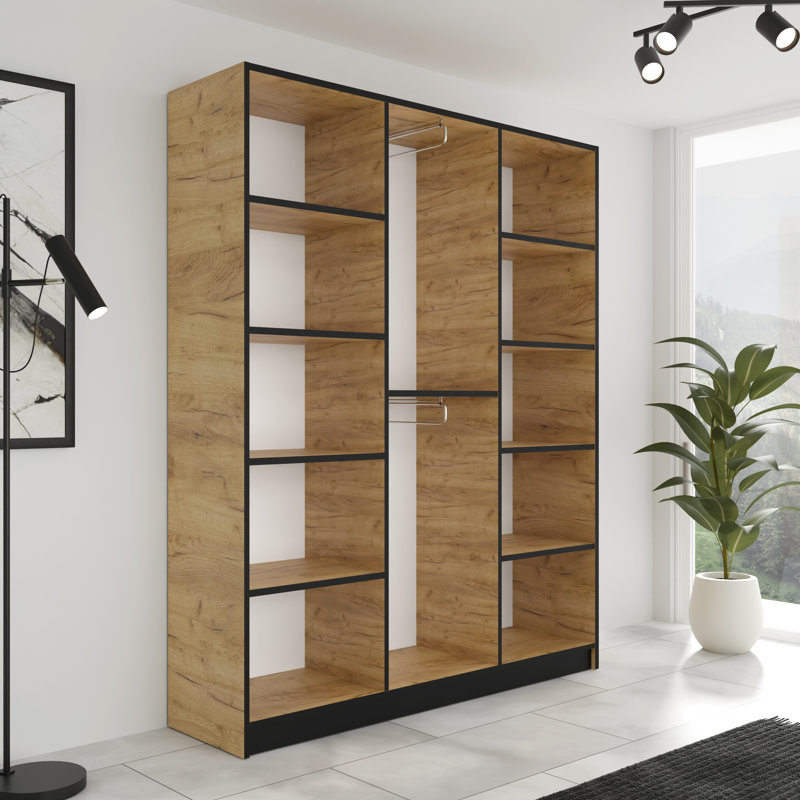 Wardrobe, Natural/Black