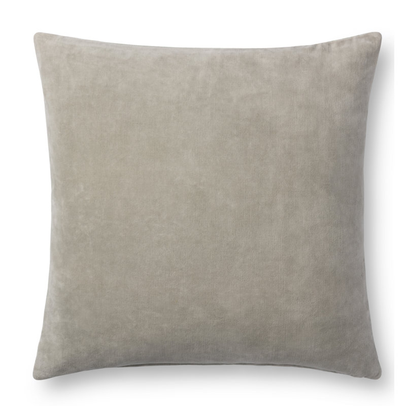 Glaucia Cotton Throw Pillow, No Fill, Sage