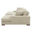 Grand grand canapé modulaire rembourré en velours côtelé beige à 3 sièges pour plus de confort Facile à assembler - Rempli de canapé Installation simple