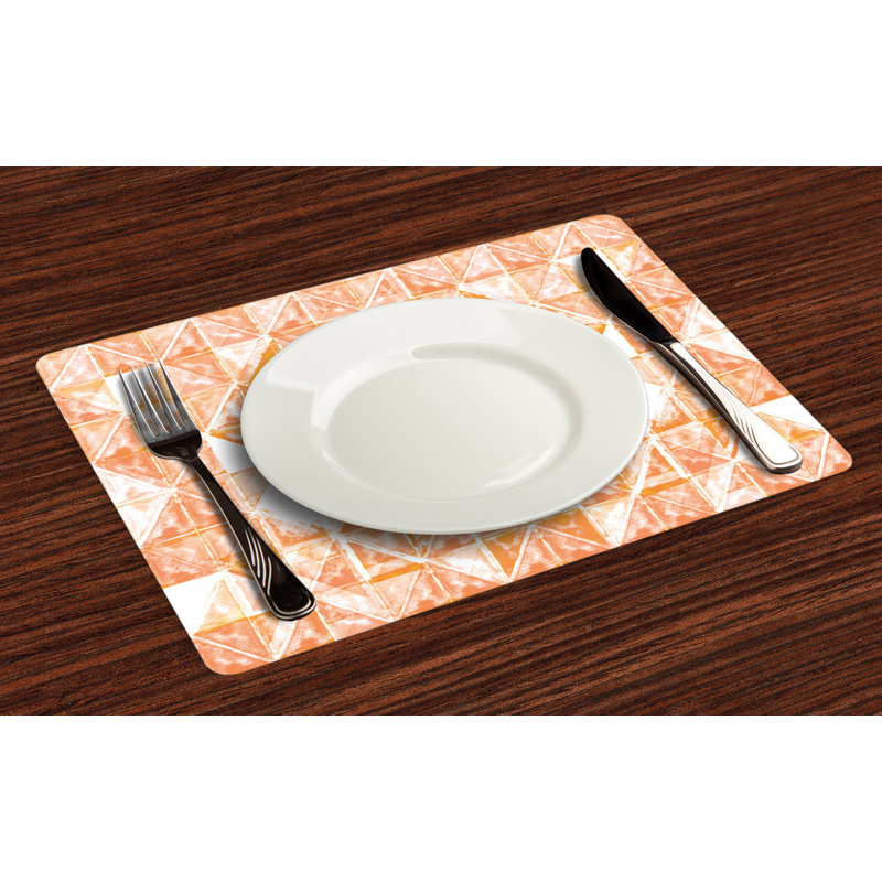 Polyester Geometric Rectangle Placemat