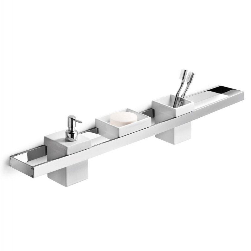 Skuara 2 - Piece Bathroom Hardware Set, 23.6" L, Drill and Screw Mount