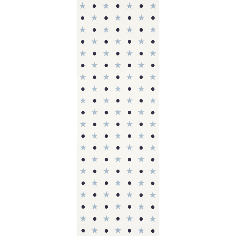 Papier peint Etoiles Et Points, Bleu