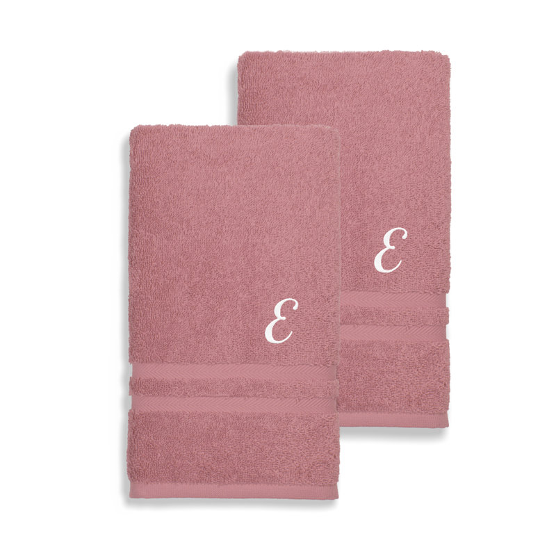 Débarbouillette 100% coton Denzi, E, Thé rose