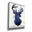 «Midnight Blue Deer III» par Cindy Jacobs, art mural sur toile-1733349196