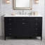 Meuble-lavabo moderne blanc 48 "avec comptoir en composite Victoria, 6 tiroirs et 2 portes Victoria-133597599