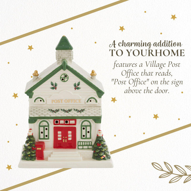 Spode Christmas Tree Led Post Office 6.5"
