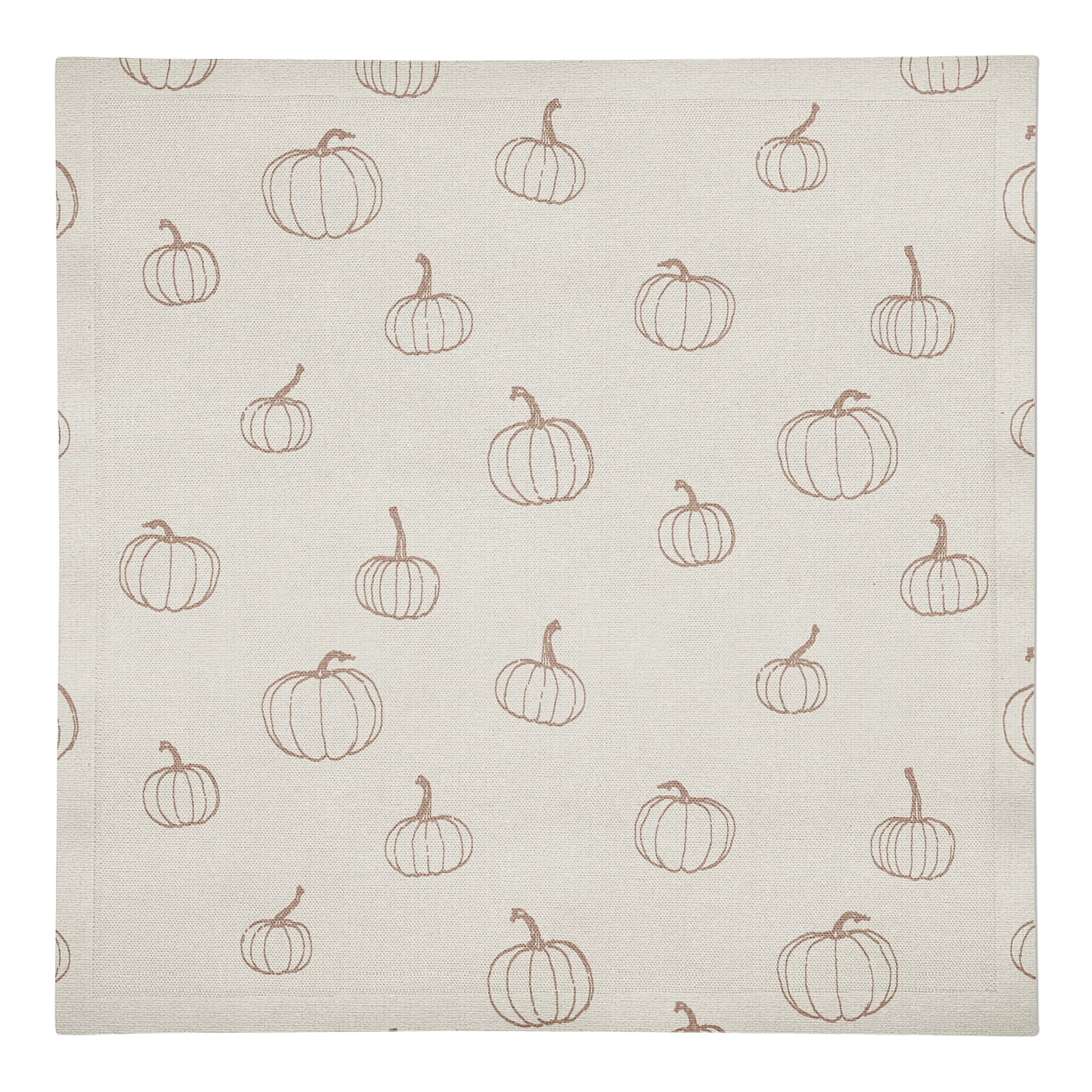 Mini Pumpkin 10" Cotton Napkin, Dusty Rose