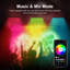 Luminaire mural lavable à DEL RGBCW, barre d'éclairage à changement de couleur imperméable IP65 pour lavage mural extérieur, lampe à intensité variable de 180 W avec application et télécommande HF, synchro de musique, minuterie