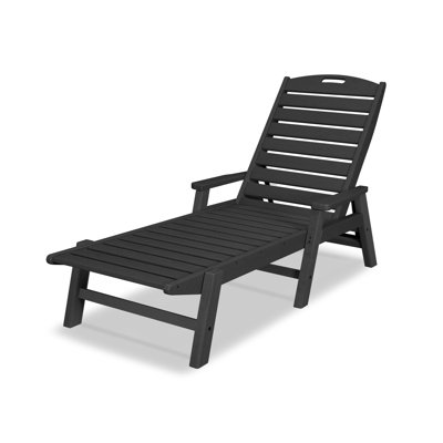 Chaise longue avec accoudoirs et roulettes Lakeside POLYWOOD