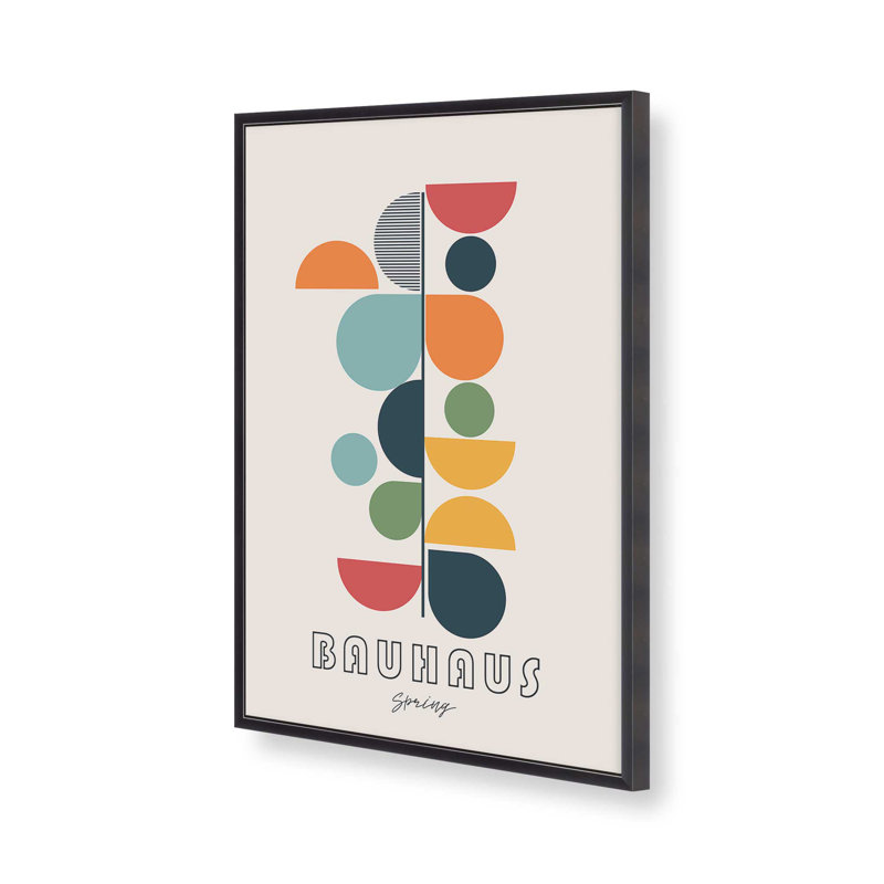 Impression de jeu de couleur Bauhaus, Zinc patiné, H 21,25 po x l 17,25 po