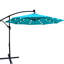 Parasol de patio extérieur 10 pi - alimenté à l'énergie solaire, eau, 8 nervures, manivelle, base croisée pour un assemblage facile de la piscine, terrasse de jardin protégée-877450065